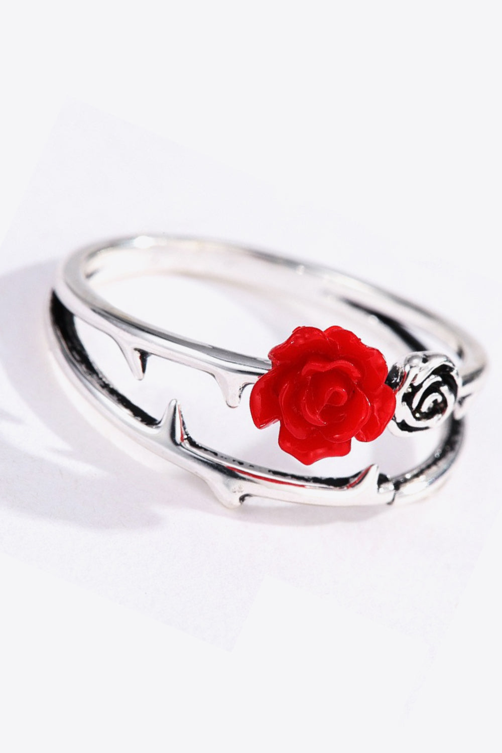 Rose Zinc Alloy Ring