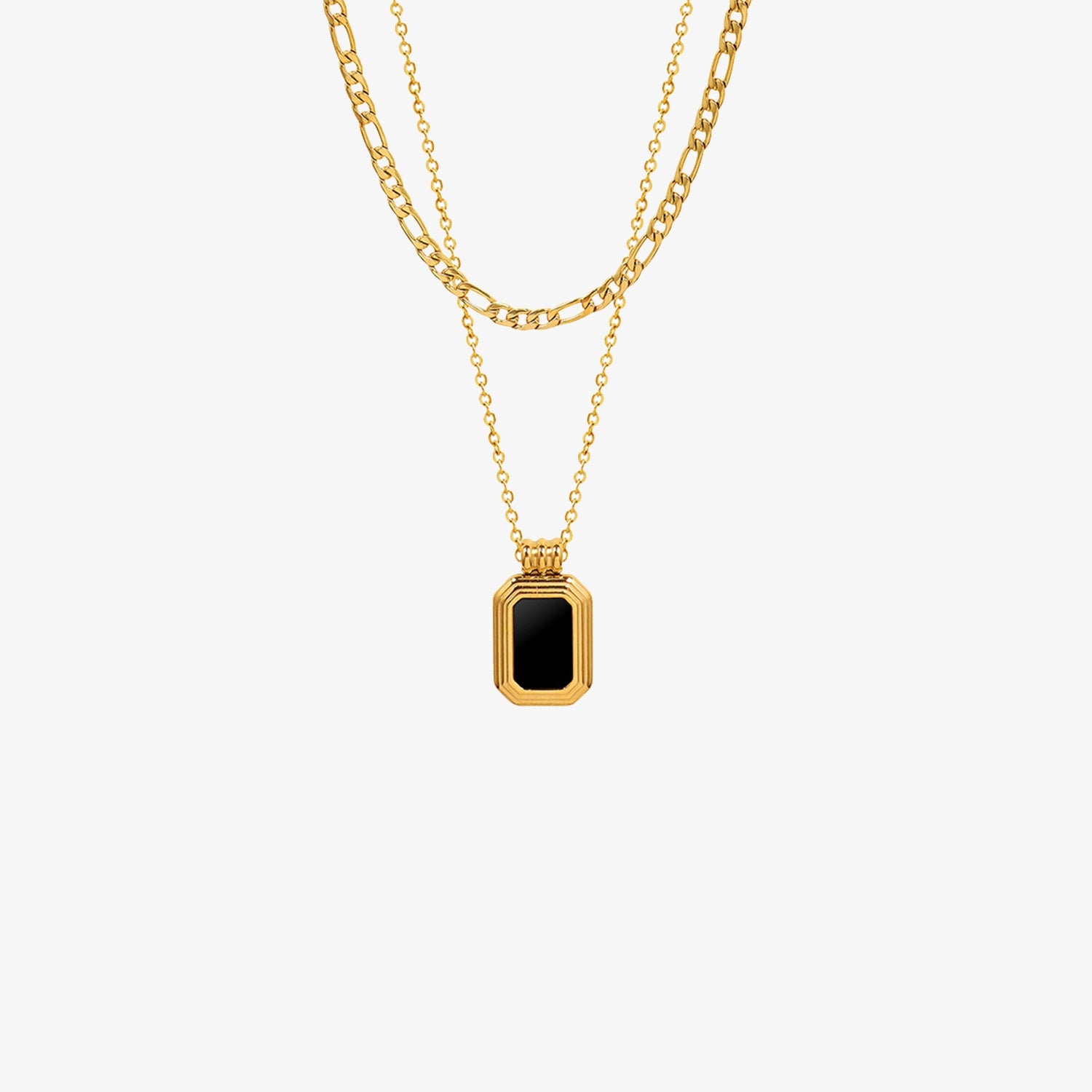 Titanium Steel Gold-Plated Pendant Necklace