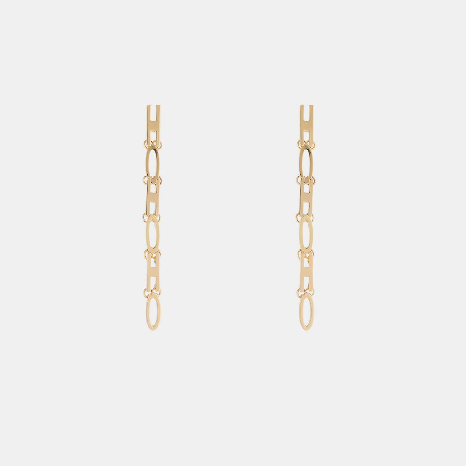 Gold-Plated Bar Earrings